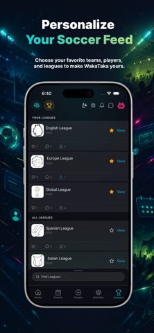 WakaTaka: Soccer Social iPhone screenshot