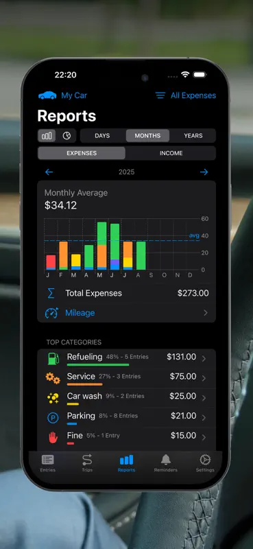 Gastos do Carro e Combustível screenshot 2 of 9