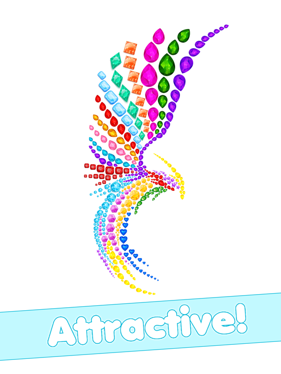 Screenshot #1 for Gems Art Color By Number