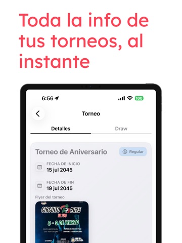 Padel APJ iPad screenshot