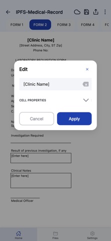 Medical Requisition Form iPhone screenshot