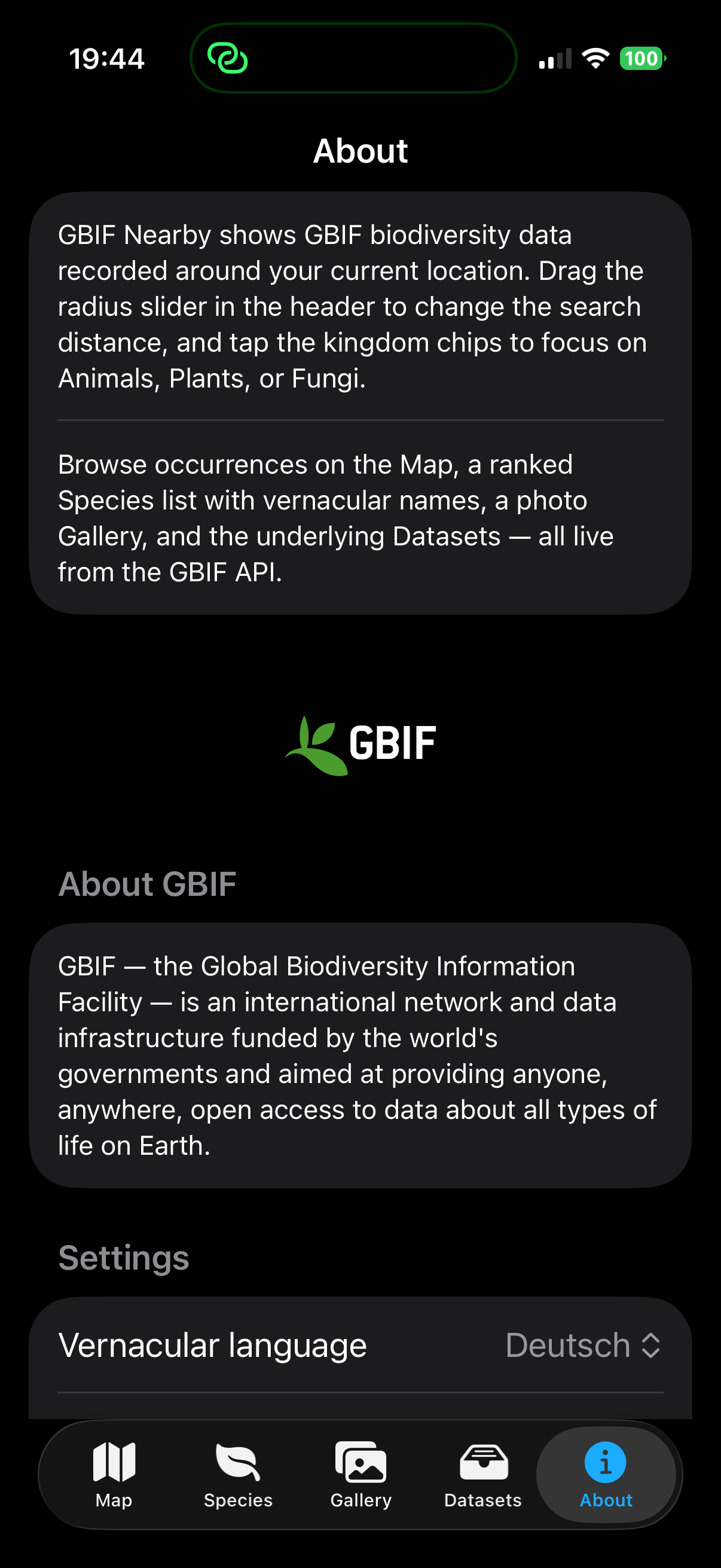 GBIF Nearby