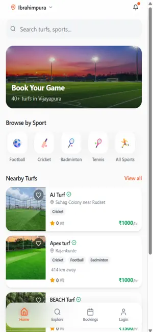 playxo Turf Booking screenshot 1