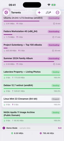 Transmission Pocket iPhone screenshot