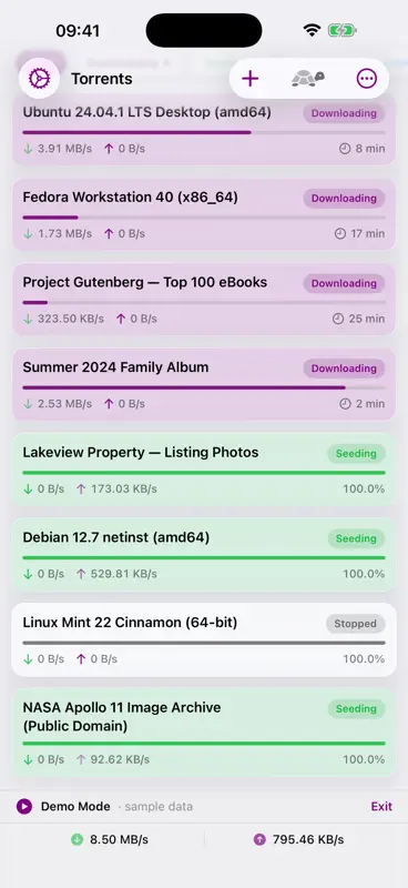 Transmission Pocket screenshot 1 of 5