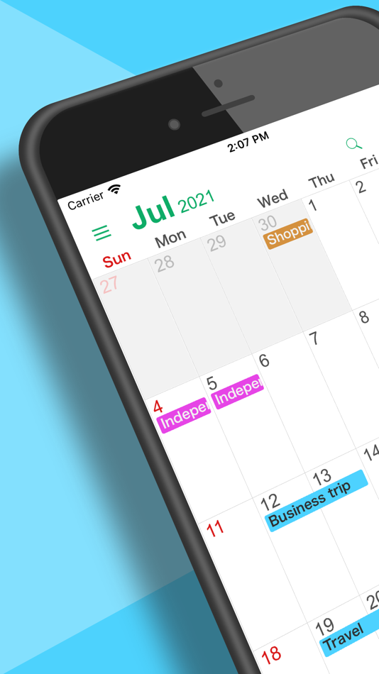 #1. Simple Calendar - SimpleCal (iOS) 由: Yohei Fujikawa