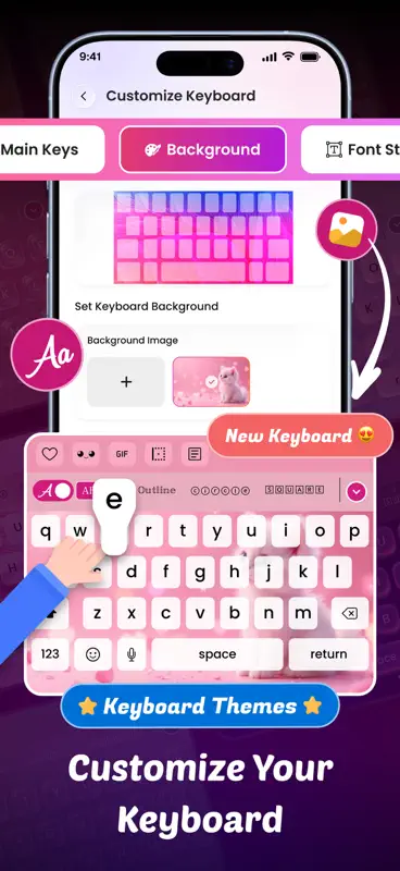Widget Theme: Fonts & Keyboard screenshot 8 of 9