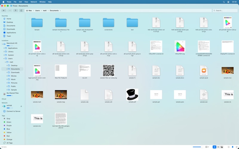 Trove File Explorer screenshot