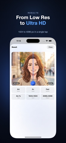 Megapix: AI Photo Upscaler iPhone screenshot