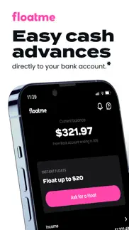 floatme: instant cash advances iphone screenshot 1