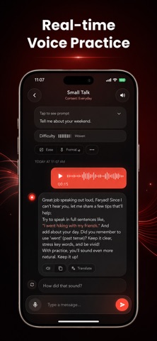 AI English Learning Coach iPhone screenshot