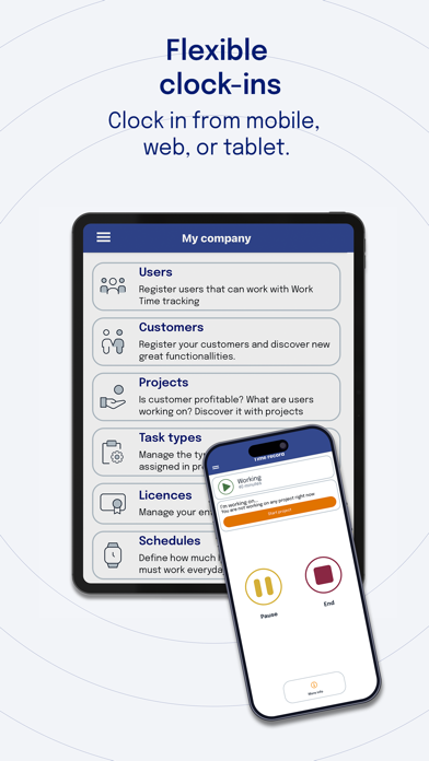 Screenshot #3 pour Bixpe Worktime Tracking