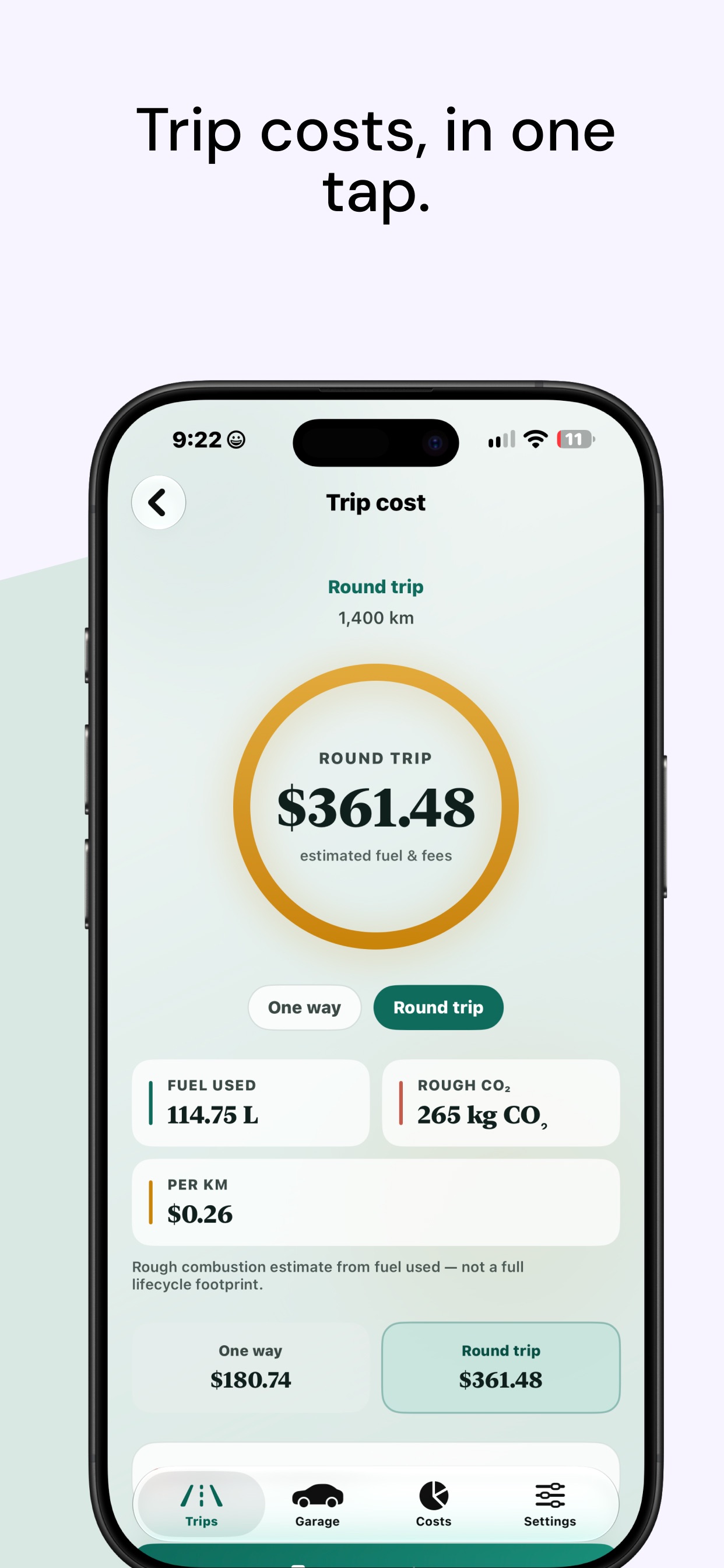 Screenshot 3 of Fuel Calculator: Trip Costs