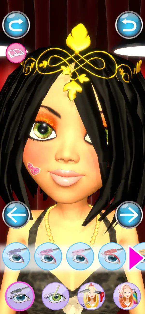 Screenshot #2 pour Princess Salon: Make Up Fun 3D