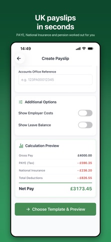 Payslip Generator UK Screenshot 5 of 8