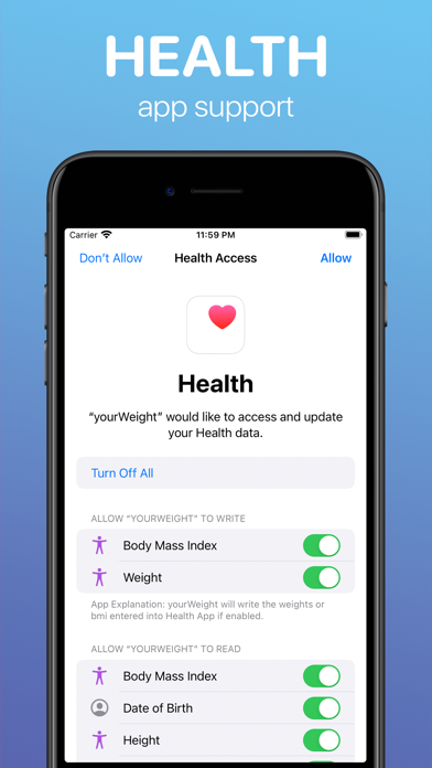 yourWeight: Weight Tracker Screenshot