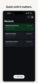Restock: Stock Alerts screenshot