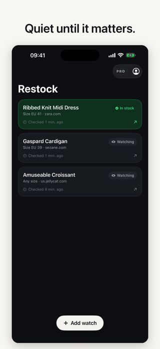 Restock: Stock Alerts Screenshot 4 of 4