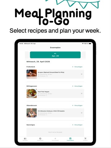 recaipy - store your recipes iPad screenshot