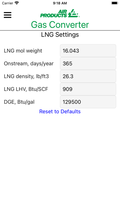 Screenshot #3 pour Air Products Gas Converter