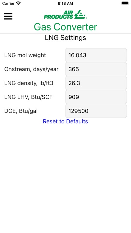 Air Products Gas Converter