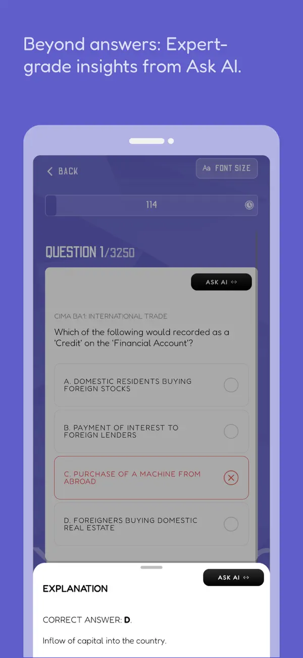 Screenshot #3 pour CIMA Exam Prep 2026: with AI