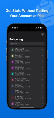 FollowIQ: Followers Tracker iPhone screenshot