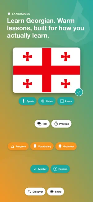 Learn Georgian - LingFast screenshot 1