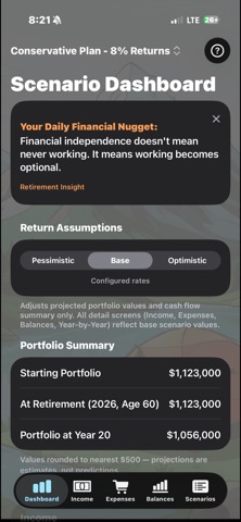 RetireScenarios Screenshot 1 of 3