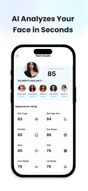 Rate Face - Beauty & LooksTest screenshot 2