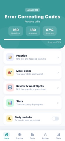 Error Correcting Codes iPhone screenshot
