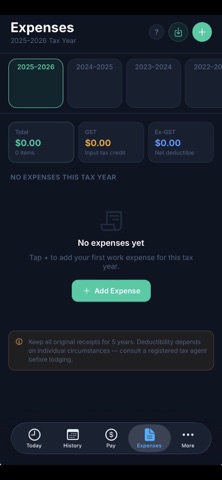 WorkLog 2026 screenshot