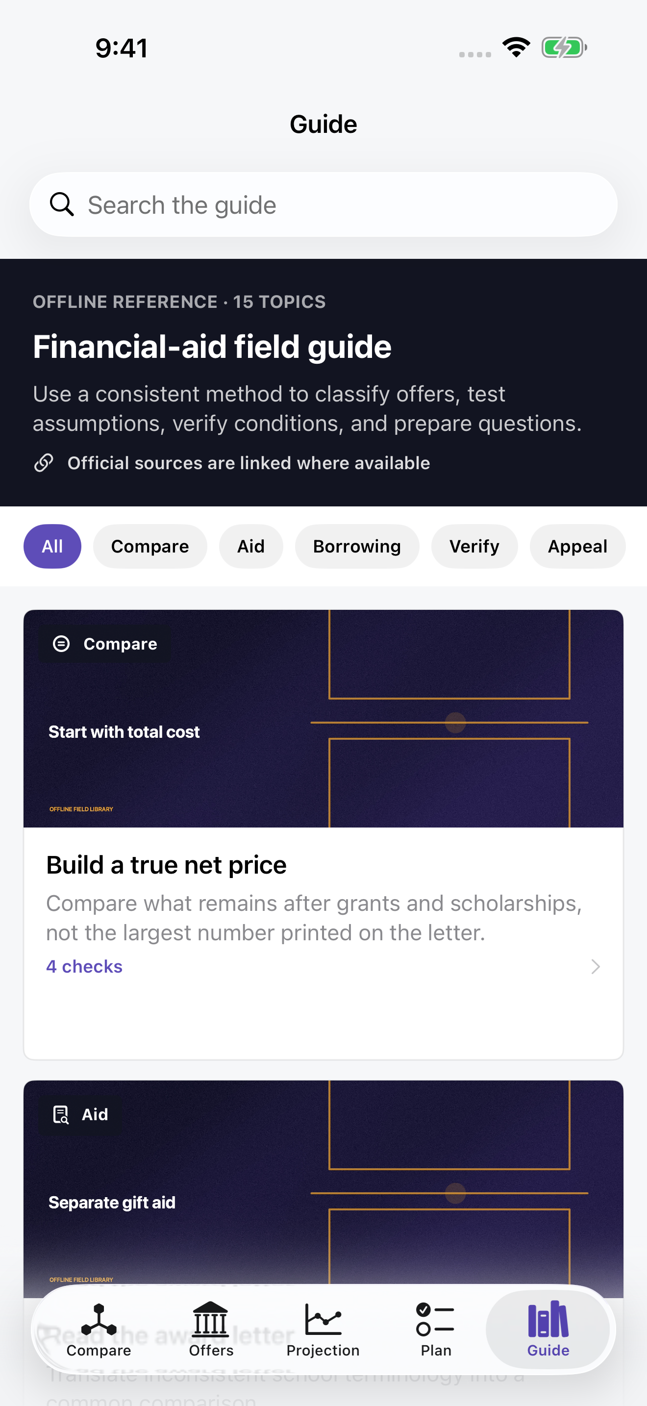 Aidmargin: College Offers screenshot 5 of 5
