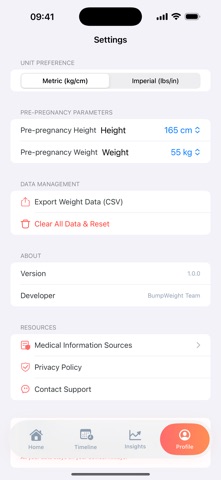 BumpWeight - Weight Tracker Screenshot 4 of 4