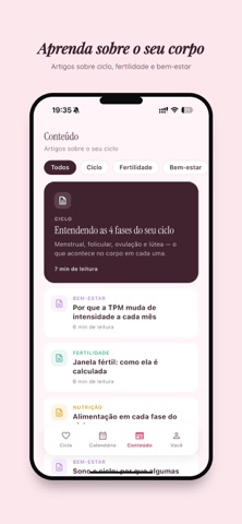 Flora: Calendário menstrual screenshot