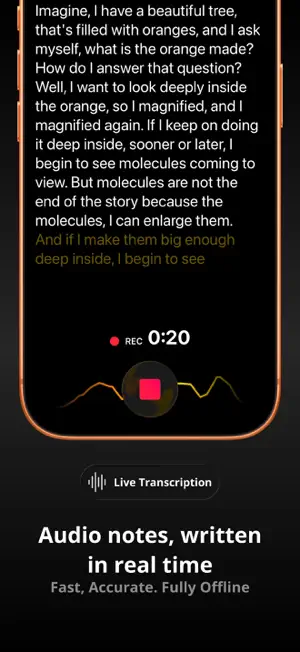 Transcribe Audio to Text: ADRS screenshot 1