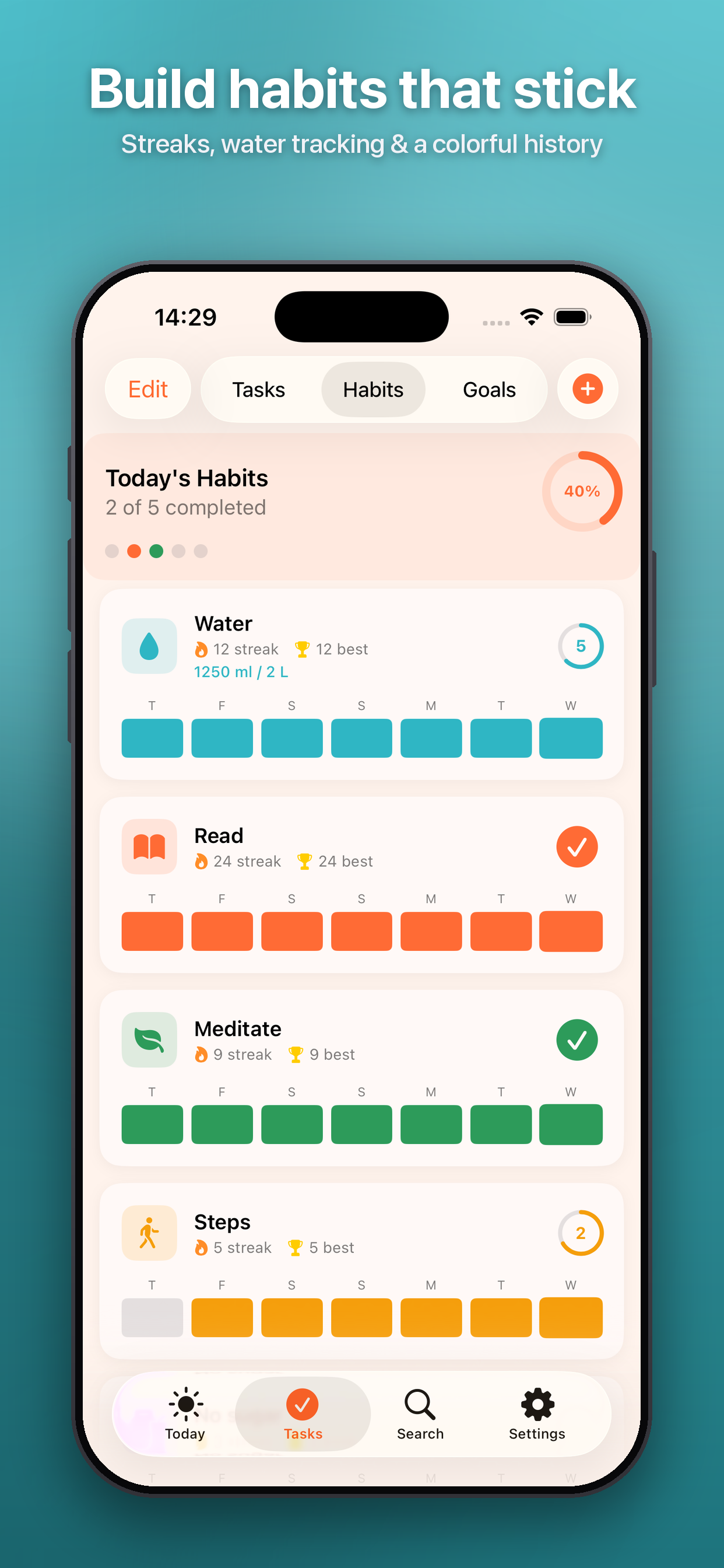 Peblo: Daily Planner & Habits screenshot 3