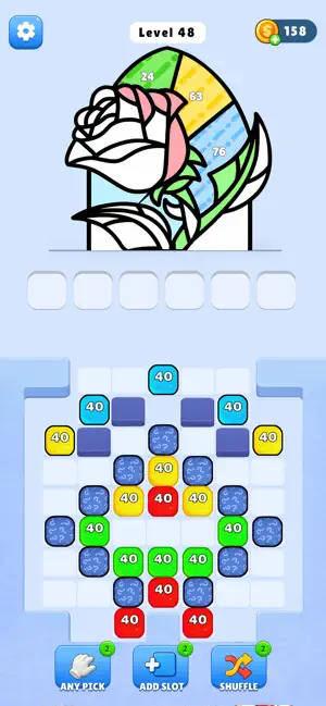 Block Brush -Color Puzzle Game screenshot 1