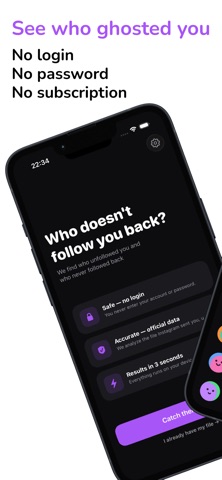 CaughtU: Unfollow Tracker screenshot