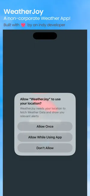 WeatherJoy screenshot 1