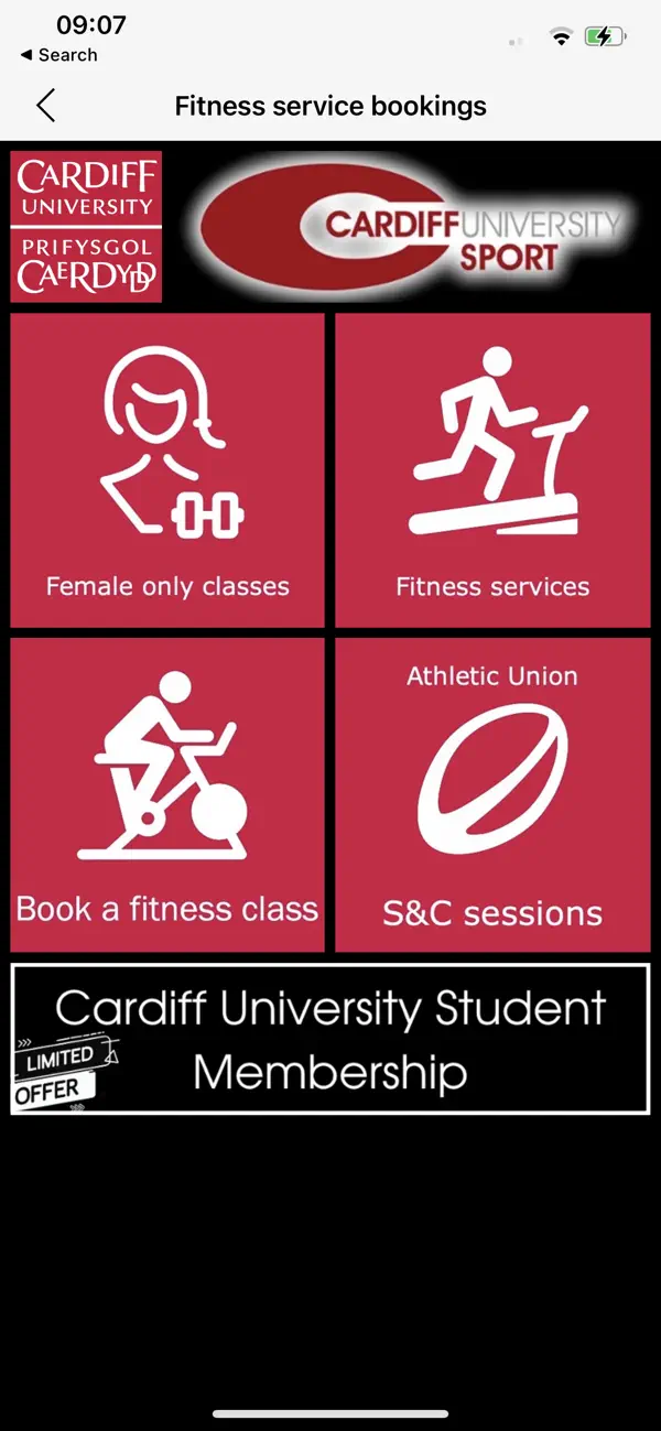 Screenshot #2 pour Cardiff Uni Sport