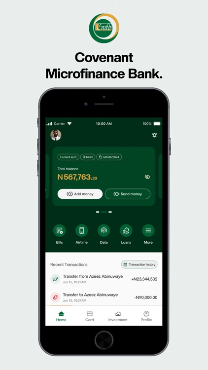 CovenantMFB - Edge Banking