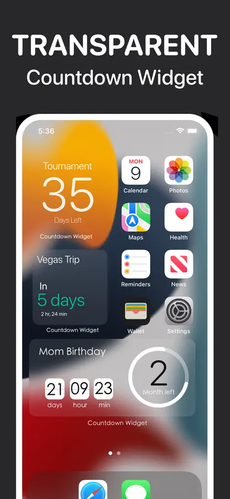 Countdown widget : Day Counter - Productivity App | MWM