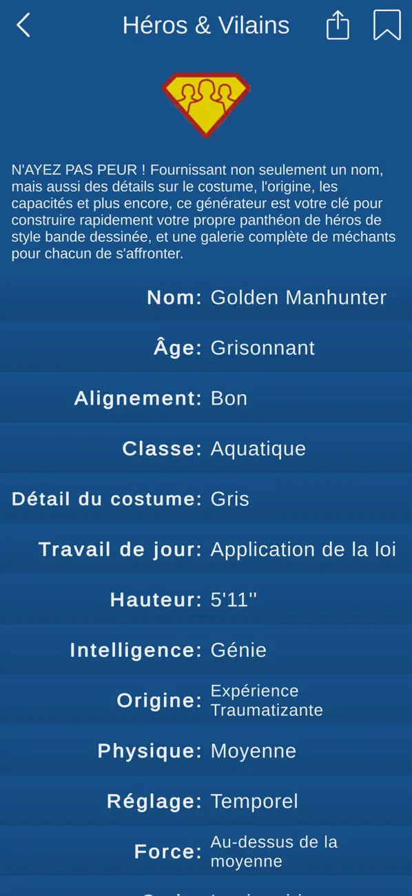 Screenshot #3 pour Characterize - Noms au hasard
