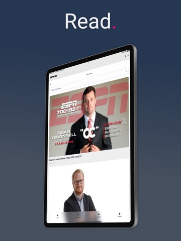 ESPN 700 Radio iPad screenshot