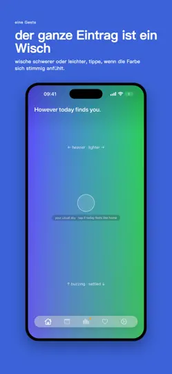 Screenshot von ColorFeel - Stimmungstracker auf dem iPhone 1