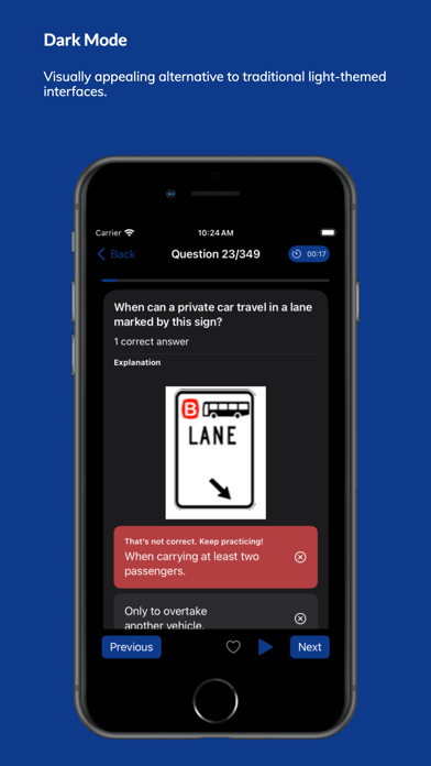 NSW Driver Knowledge Test 2024 Screenshot