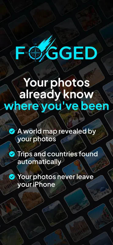 Fogged: Travel Photo Map screenshot 1 of 6