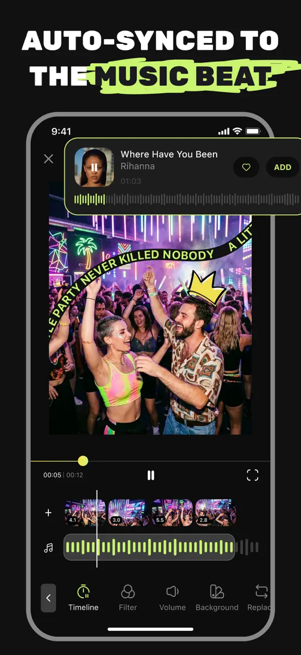 Screenshot #2 pour Reels: Video Templates Maker