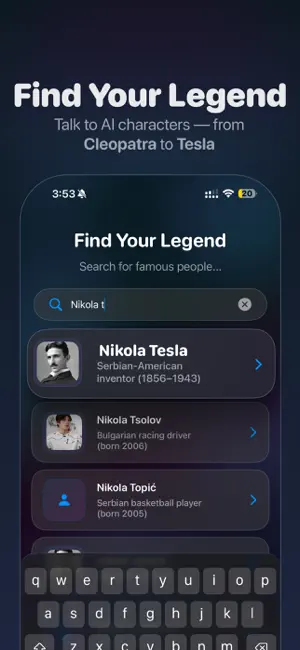 FamousAI: Celebrity Chat Star screenshot 1